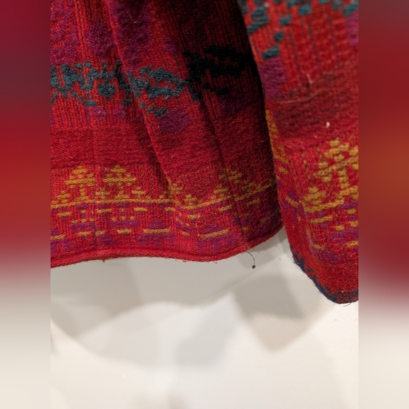 Vintage Southwestern Wool Jacket Suede Leather Trim Made in USA Women’s L - Picture 9 of 11